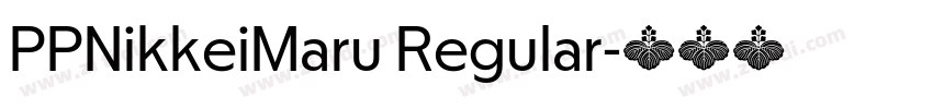 PPNikkeiMaru Regular字体转换